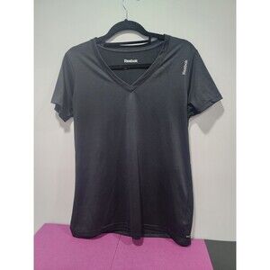 REEBOK TEE SHIRT TOP WOMEN'S L SPEEDWICK PERFORMANCE BLACK